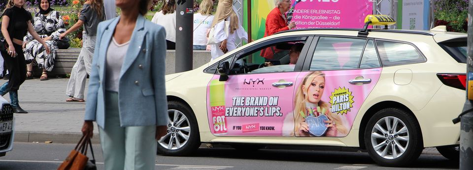 Taxiwerbung Düsseldorf – Kampagnenmotiv 2